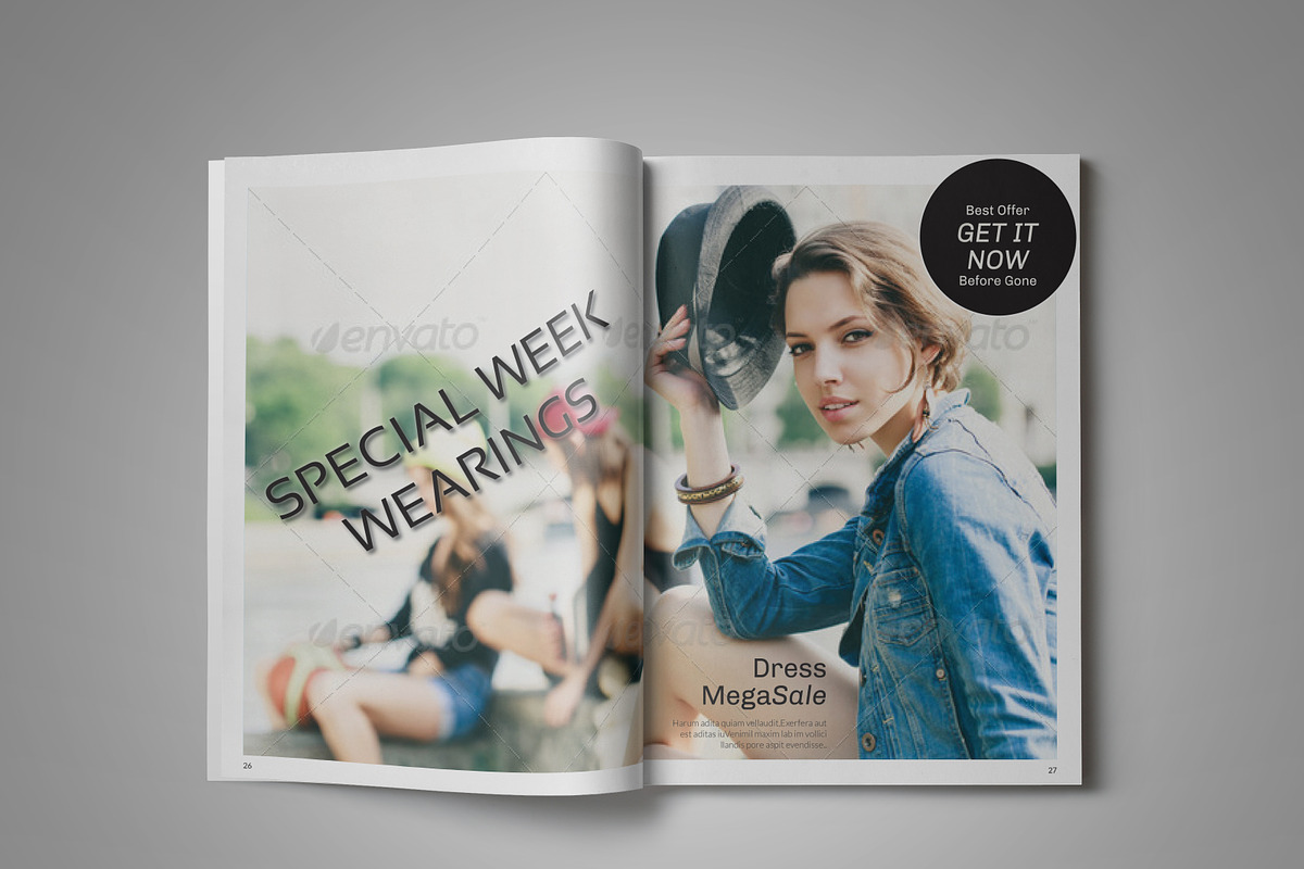 Clean & Modern Magazine Template in Magazine Templates - product preview 8