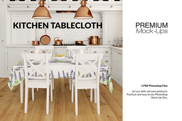 Tablecloth & Kitchen Mockup Set