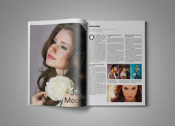 Clean & Modern Magazine Template in Magazine Templates - product preview 3