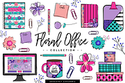 Floral Office Illustrations/Patterns