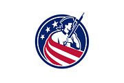 American Patriot USA Flag Icon
