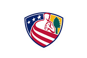 American Rugby Union Player Badge