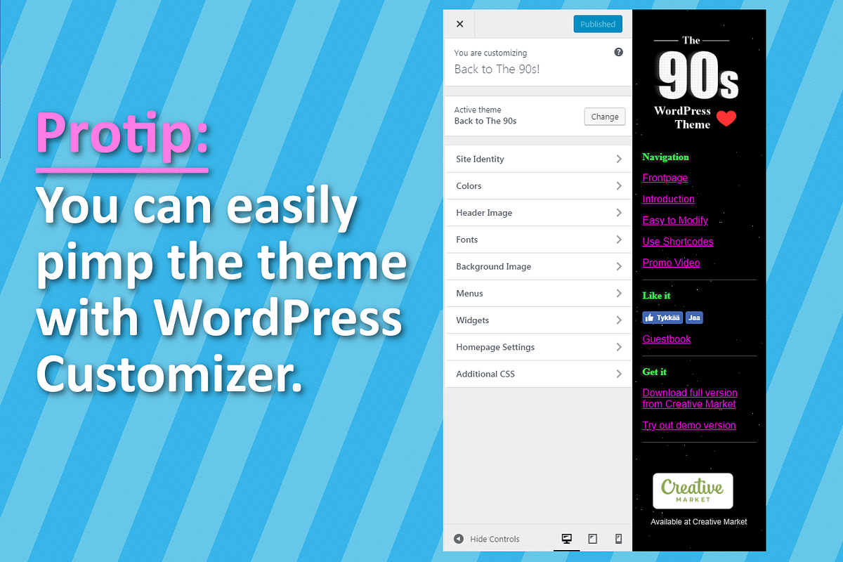 Back to The 90s WordPress Theme in WordPress Minimal Themes - product preview 8