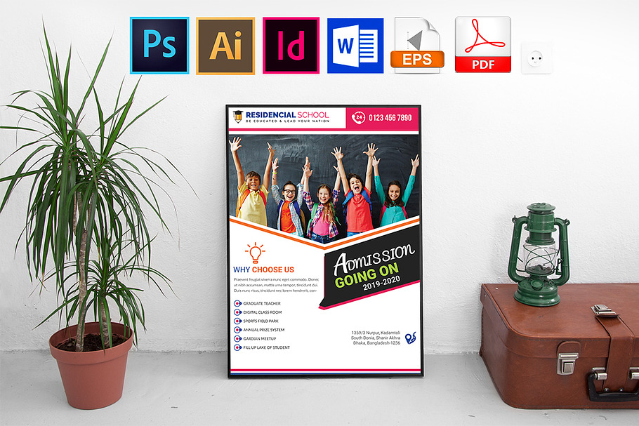 Poster | School Vol-03 in Flyer Templates - product preview 8
