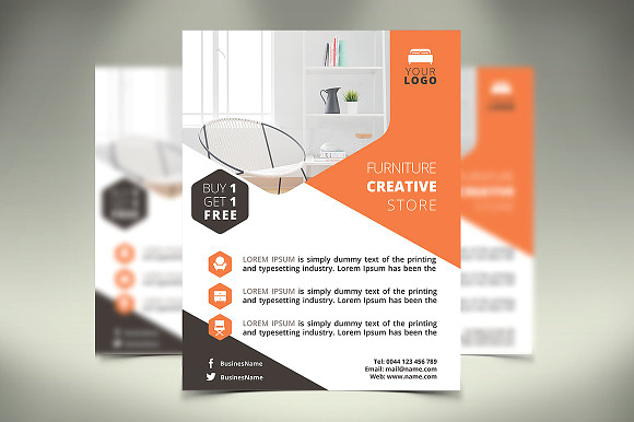 6 Business Flyers in Flyer Templates - product preview 1