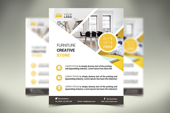 6 Business Flyers in Flyer Templates - product preview 2
