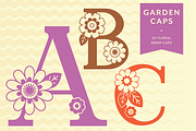Garden Caps - Floral Display Font