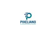 P Letter-Pixel Logo