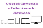 Flat layouts of electronic devices.