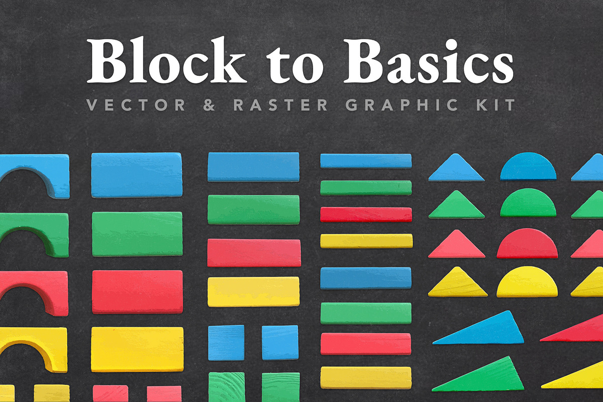 Block to Basics Graphic Kit in Objects - product preview 8