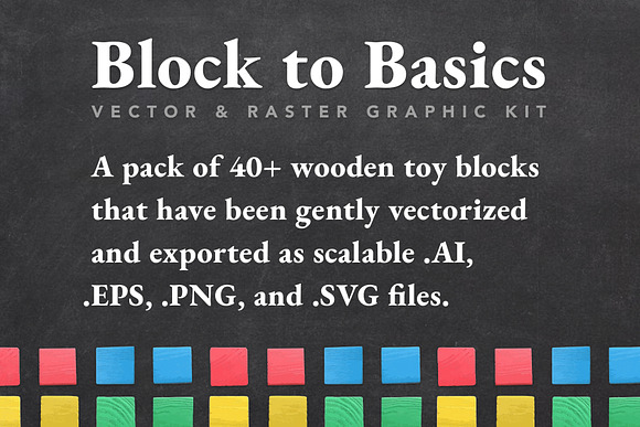 Block to Basics Graphic Kit in Objects - product preview 1