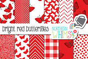 Red Butterfly Patterns