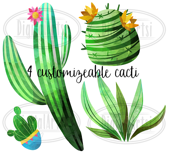 Watercolor Llama Clipart in Illustrations - product preview 3