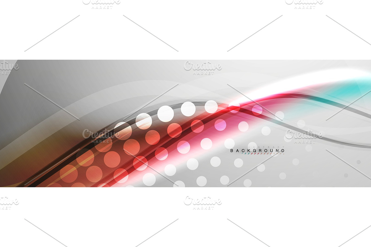Smooth flowing wave motion concept in Illustrations - product preview 8