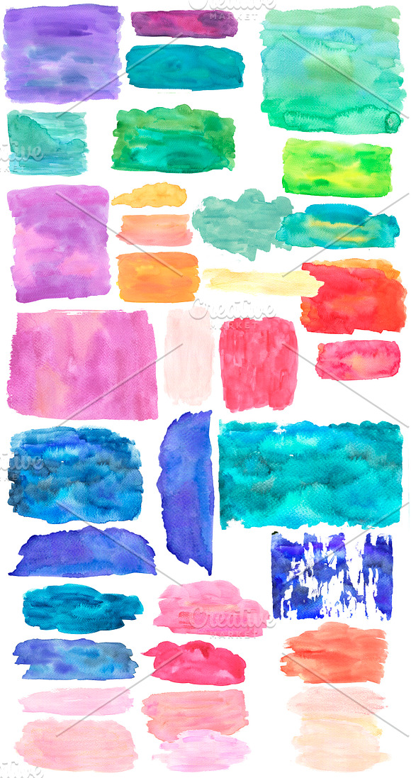 Watercolor Hand-painted Textures in Textures - product preview 1