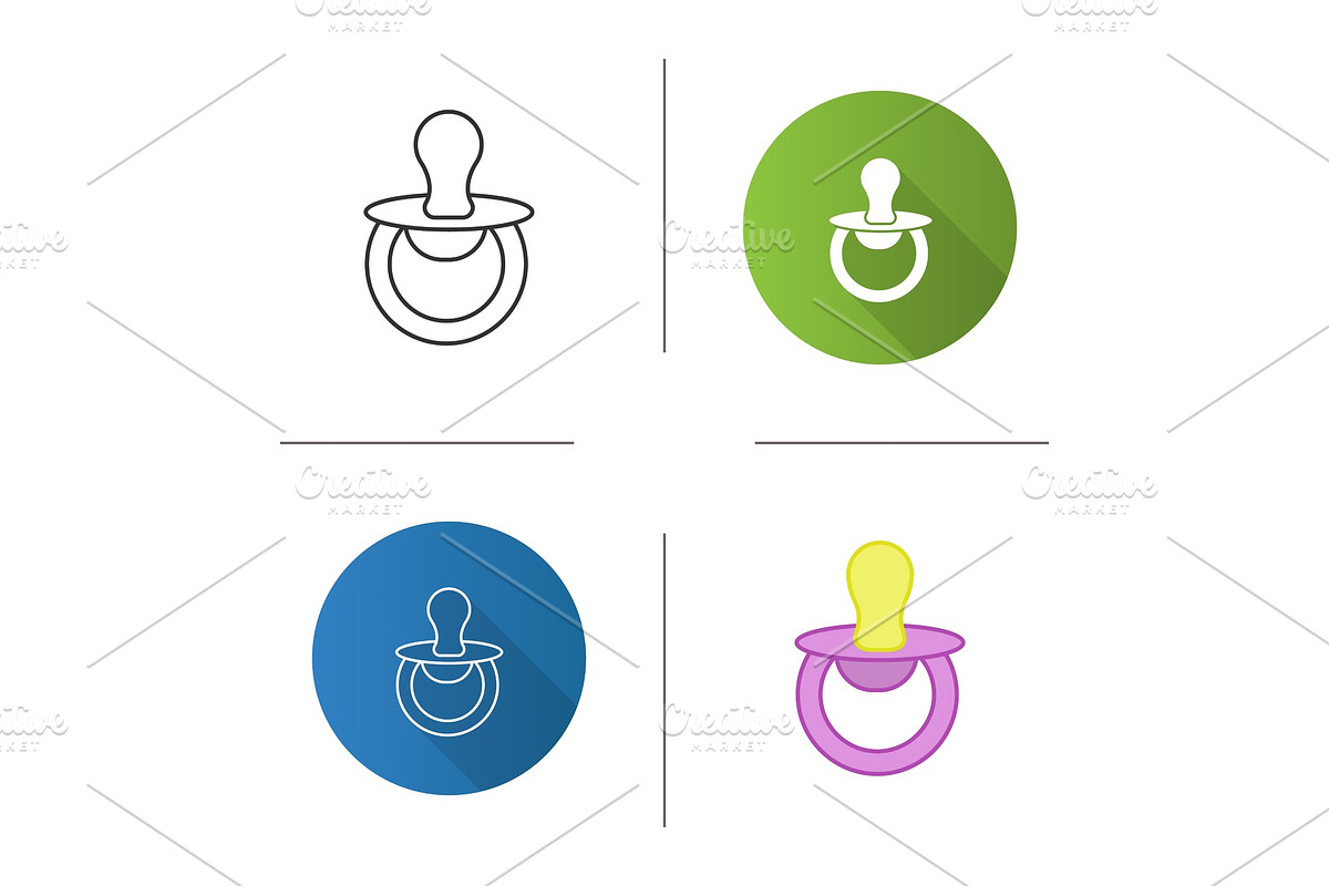 Pacifier icon in Icons - product preview 8