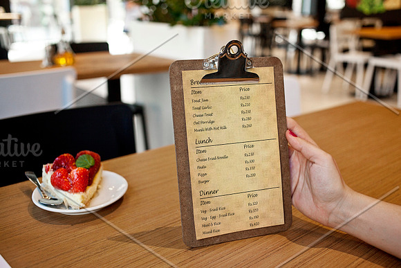 Restaurant Food Menu Flyer -V856 in Flyer Templates - product preview 1