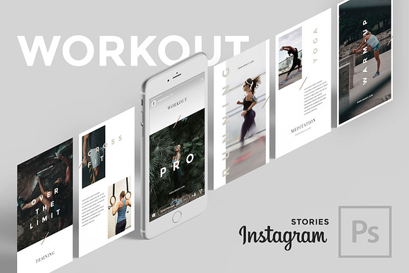 Workout Instagram Stories in Instagram Templates - product preview 10