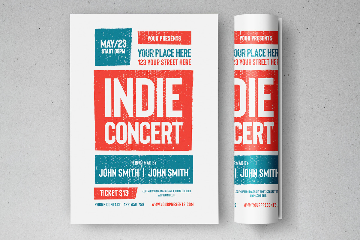 Indie Concert Flyer in Flyer Templates - product preview 8