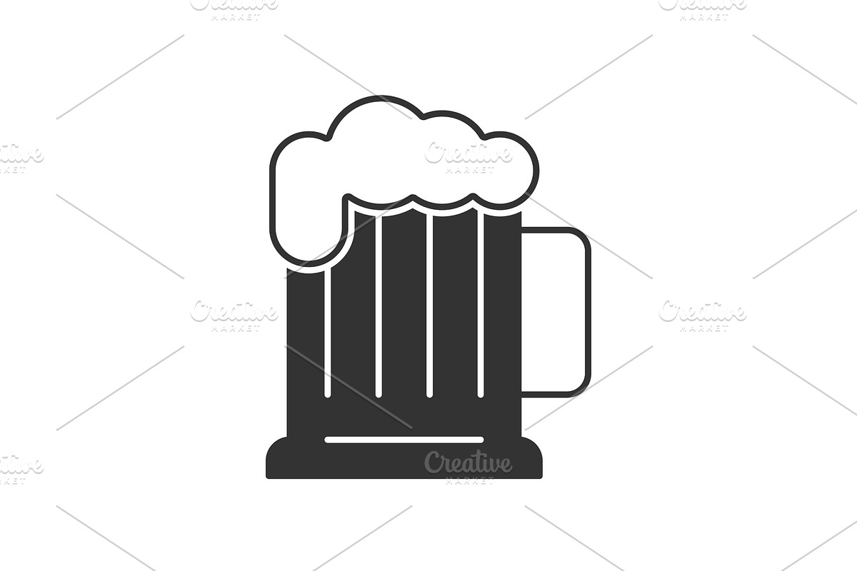 Mug of beer icon in Icons - product preview 8