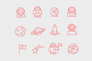 12 Astronaut Icons