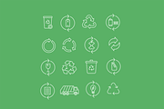 16 Recycling Icons