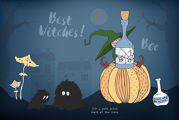Cute Halloween Collection in Illustrations - product preview 1