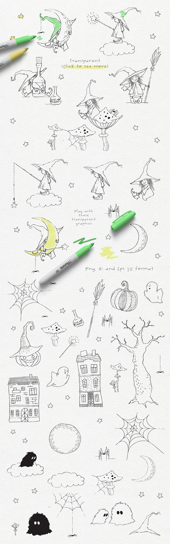 Cute Halloween Collection in Illustrations - product preview 14