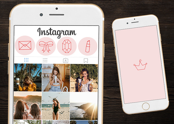 Beauty Instagram Highlight Icons in Icons - product preview 1
