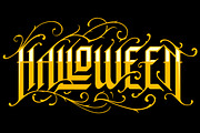 Halloween Gothic Lettering
