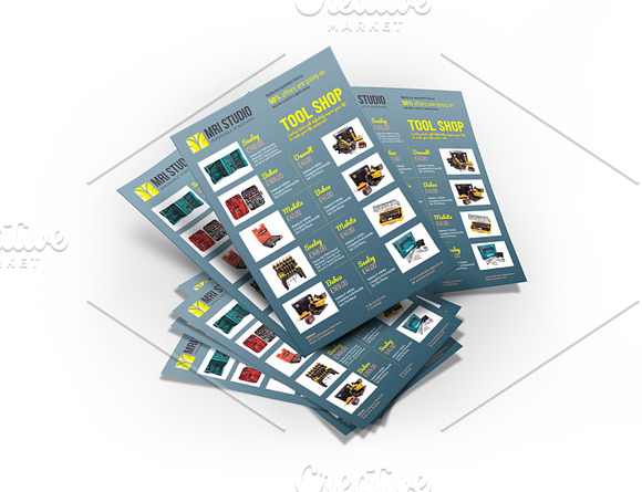 Tool Shop Flyer Template in Flyer Templates - product preview 2