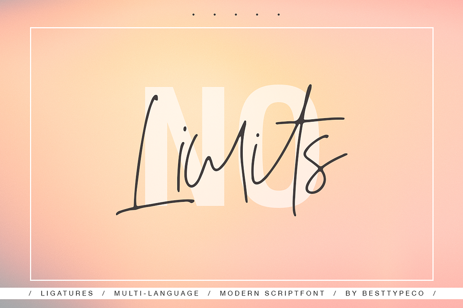 NO LIMITS in Script Fonts - product preview 8