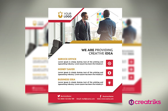 6 MultiPurpose Flyers in Flyer Templates - product preview 1