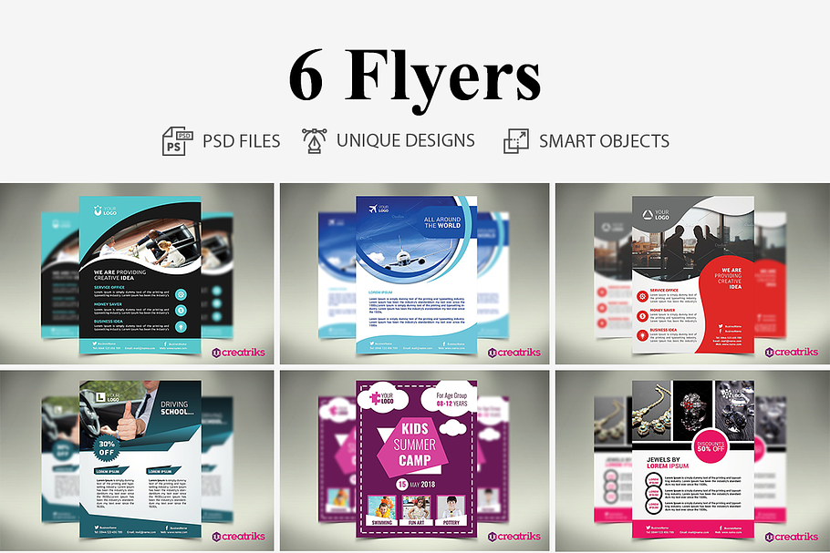 MultiPurpose Flyers - 6 Templates in Flyer Templates - product preview 8