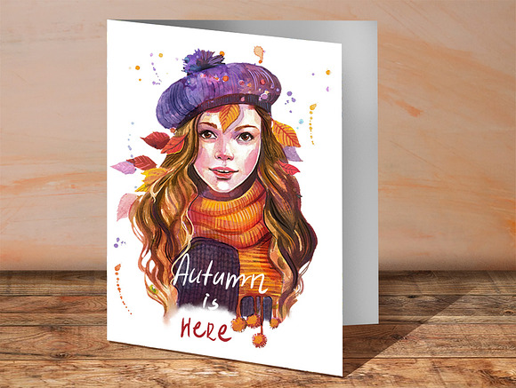Autumn ClipArt Bundle watercolor in Illustrations - product preview 4