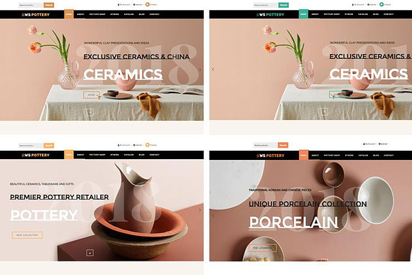 WS Pottery Responsive Wordpess Theme in WordPress Commerce Themes - product preview 1