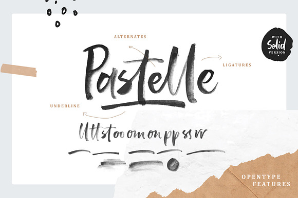 Pastelle SVG font  in Display Fonts - product preview 1