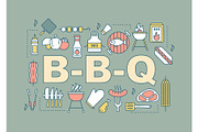 BBQ word concepts banner