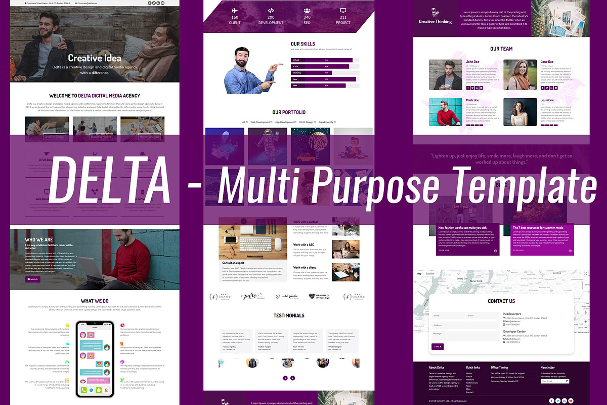 Delta - Multi Purpose One Page in Bootstrap Themes - product preview 8
