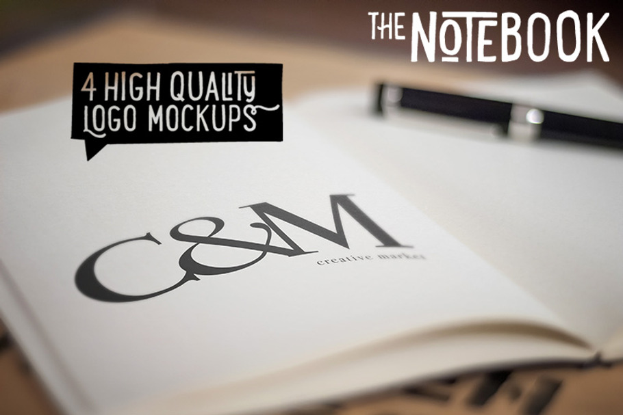 The Notebook - Creative Logo Mockups in Branding Mockups - product preview 8