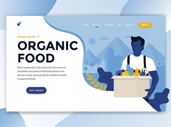 Landing page template on various top in Illustrations - product preview 6