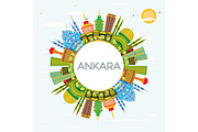 Ankara Turkey City Skyline
