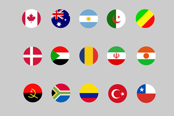 30 Country Flag Icons in Icons - product preview 1
