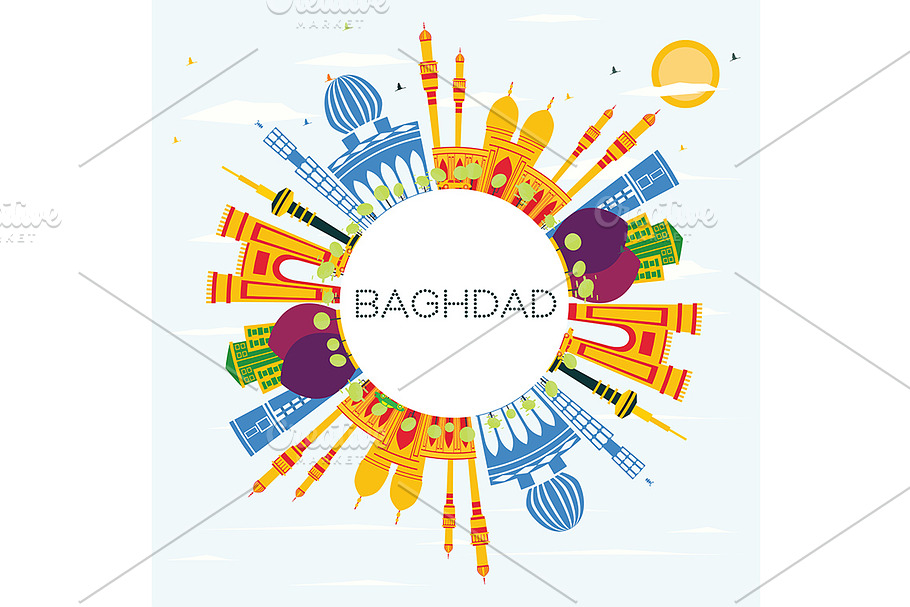 Baghdad Iraq City Skyline