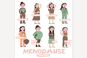 Menopause symptoms set