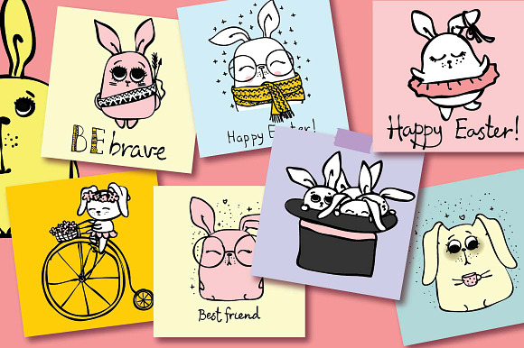 Cute Rabbits in Illustrations - product preview 4