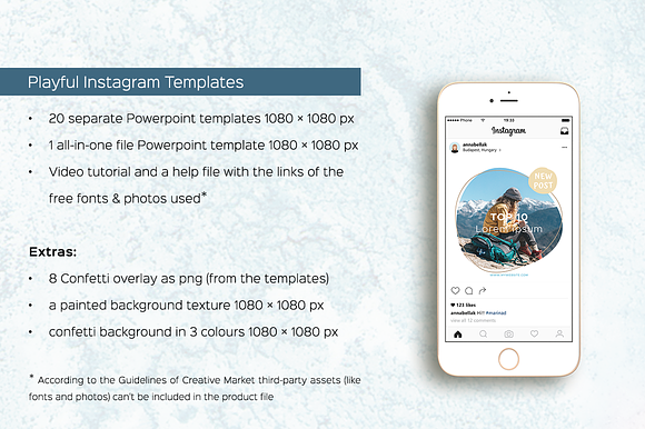 Playful Shapes Instagram Post Powerp in Instagram Templates - product preview 1