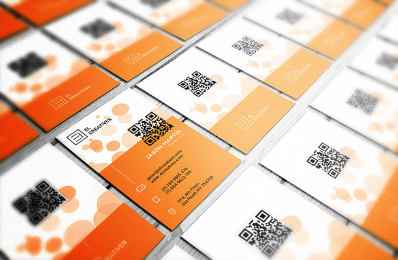 Creative Orange Business Card in Business Card Templates - product preview 1