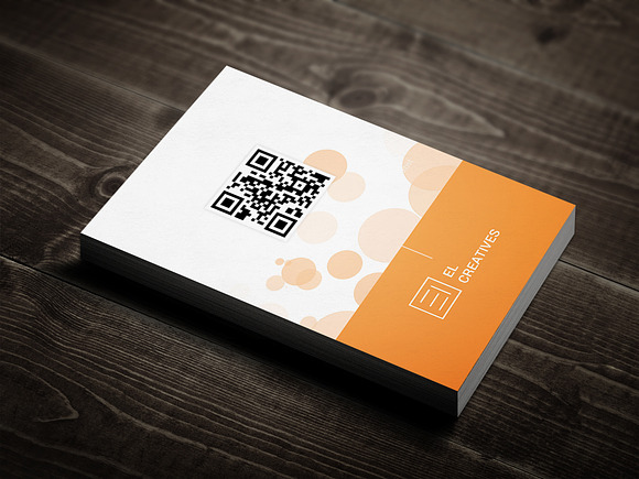 Creative Orange Business Card in Business Card Templates - product preview 3