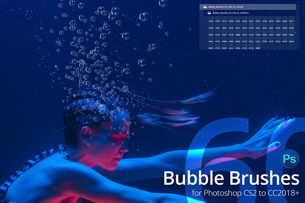 60 Bubble Brushes for Photoshop